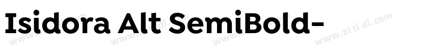 Isidora Alt SemiBold字体转换 Isidora Alt SemiBold字体转换